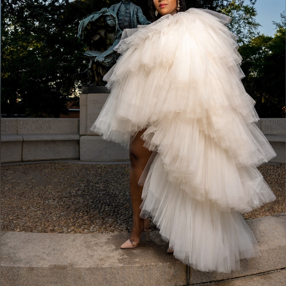 Oyemwen Orchid Tulle Dress